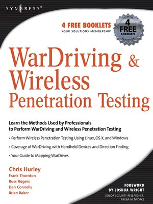 cover image of WarDriving and Wireless Penetration Testing